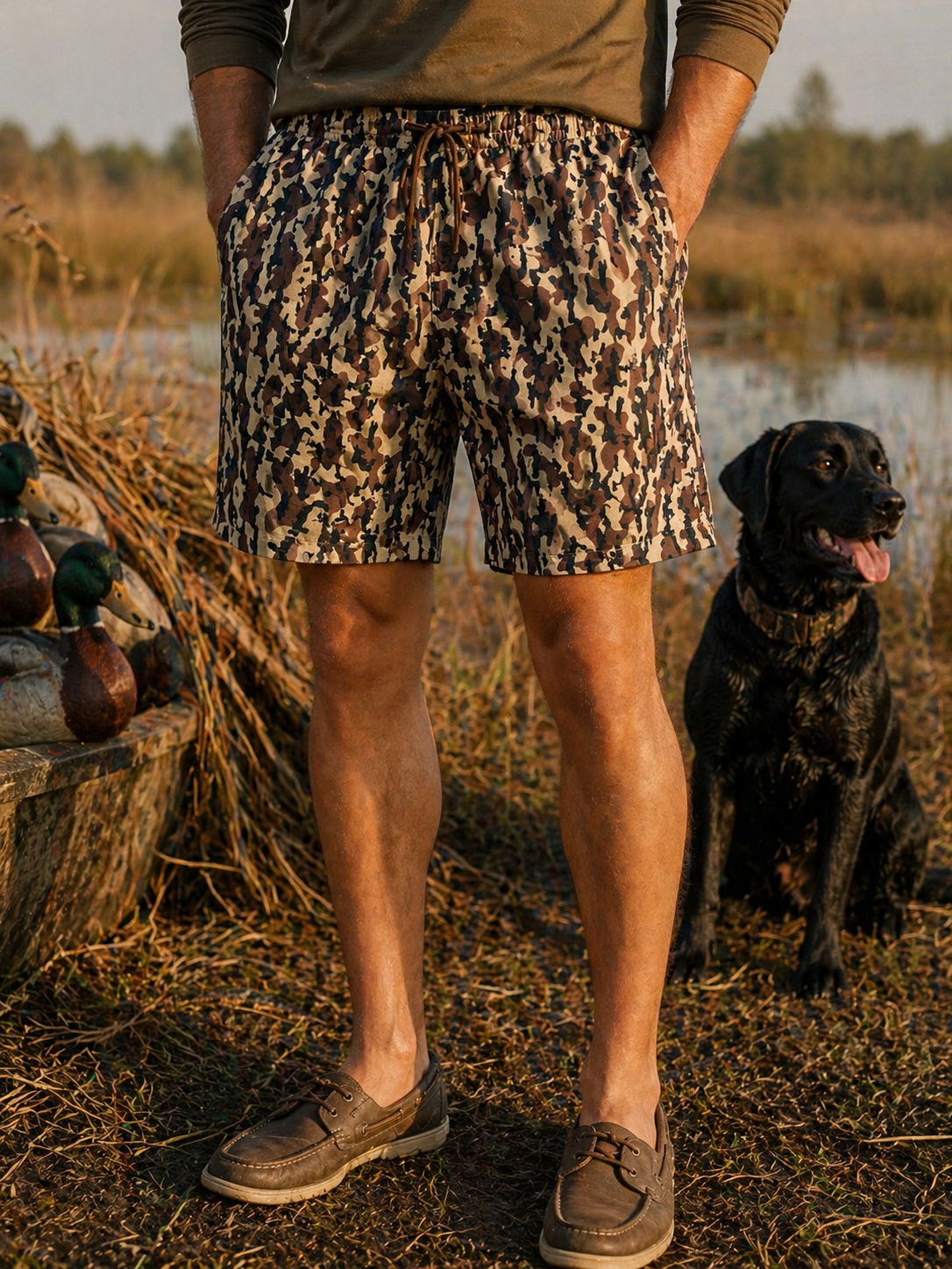 Duck Boat Fleece Shorts