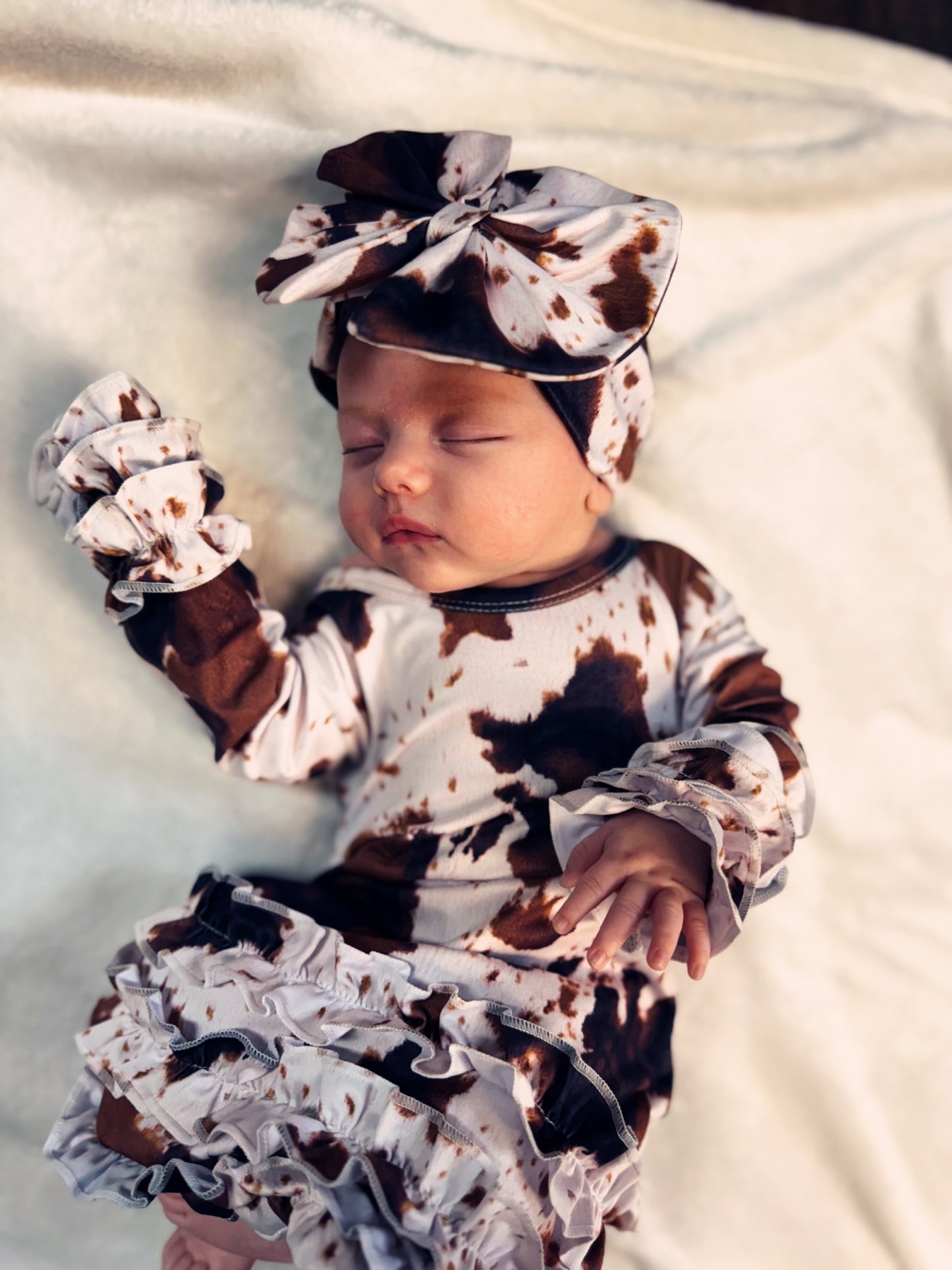 Cowhide Baby Gown