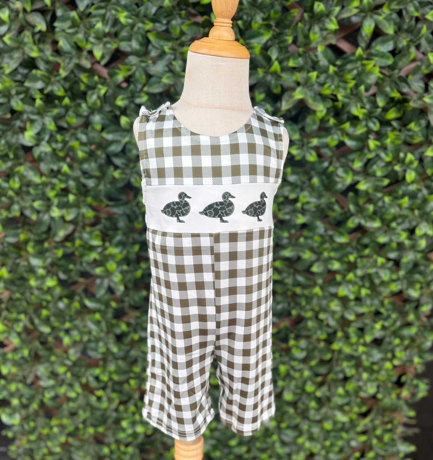 Gingham Duck Romper