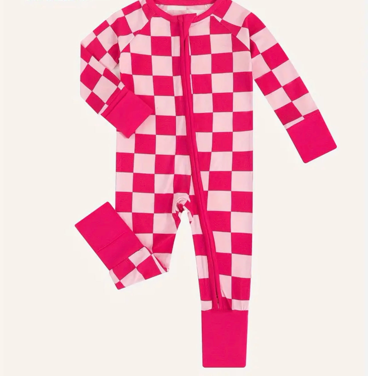 Pink Checkered Zippy