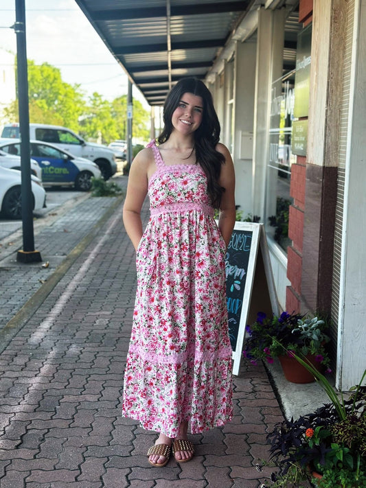 Pink Floral Dress