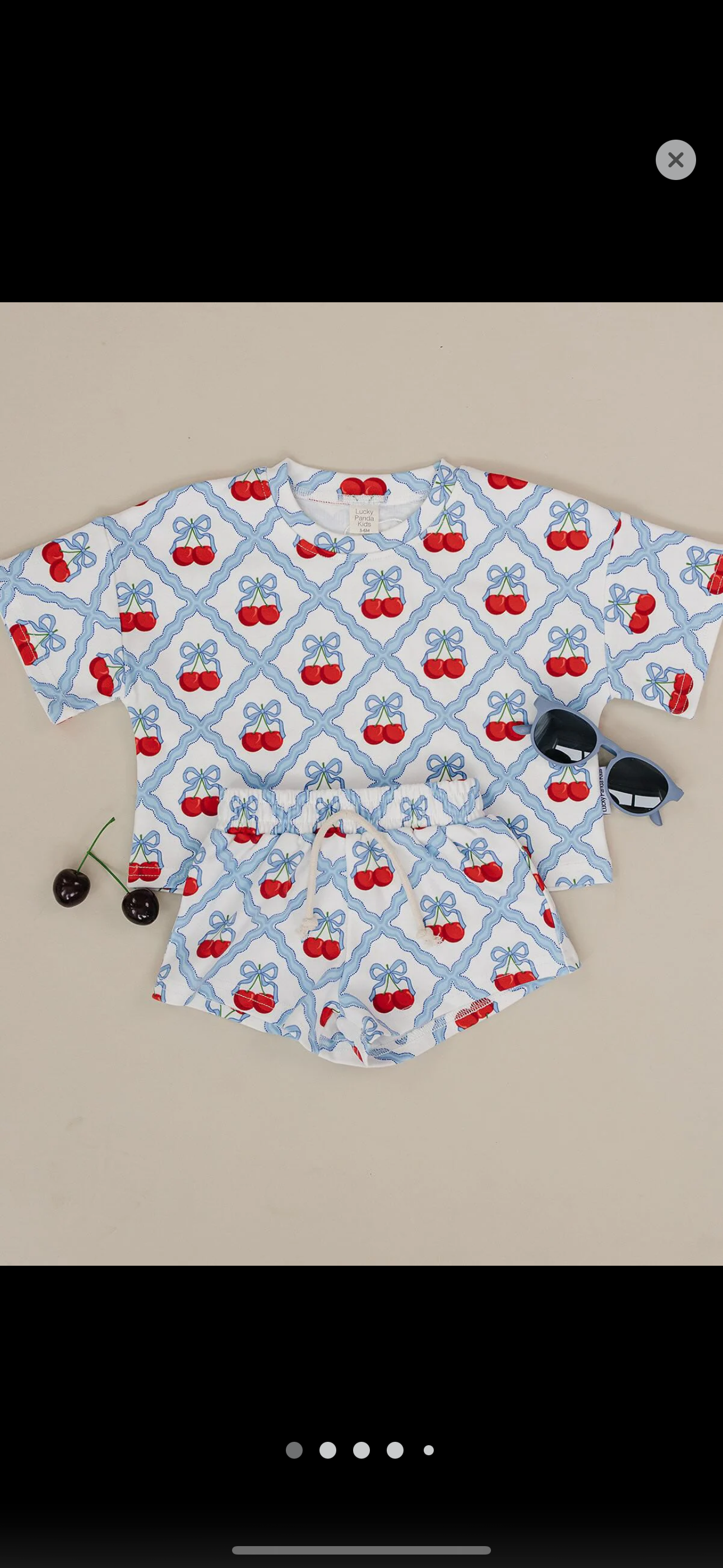 Sweet Cherry Short Set