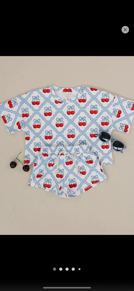 Sweet Cherry Short Set
