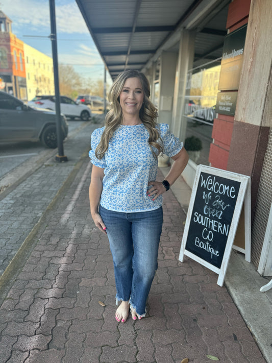 Blue Spring Top