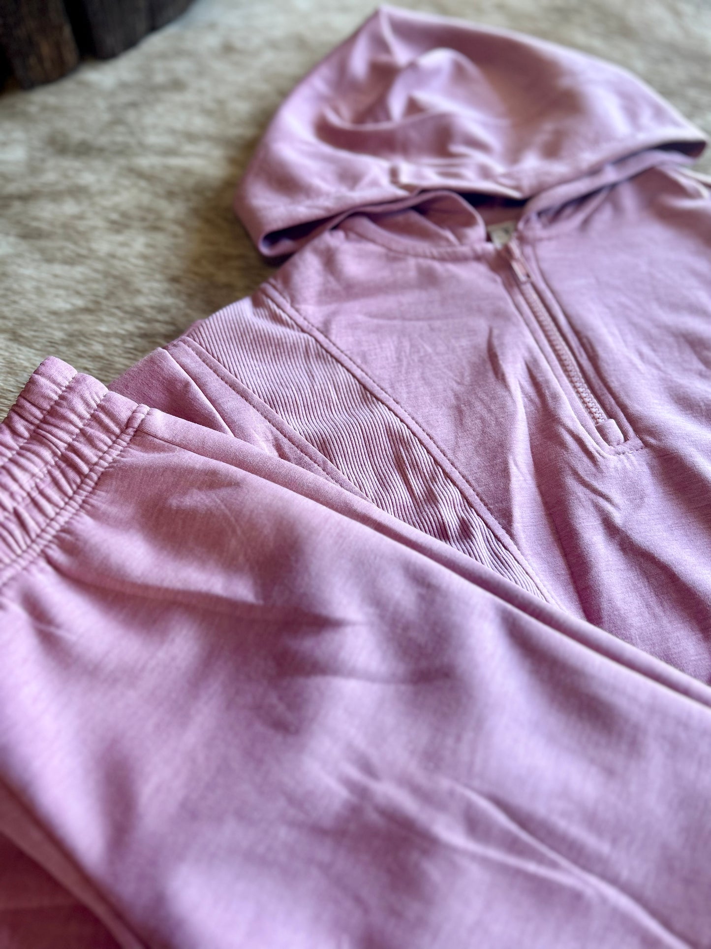 Pink 3Pcs Sweatset