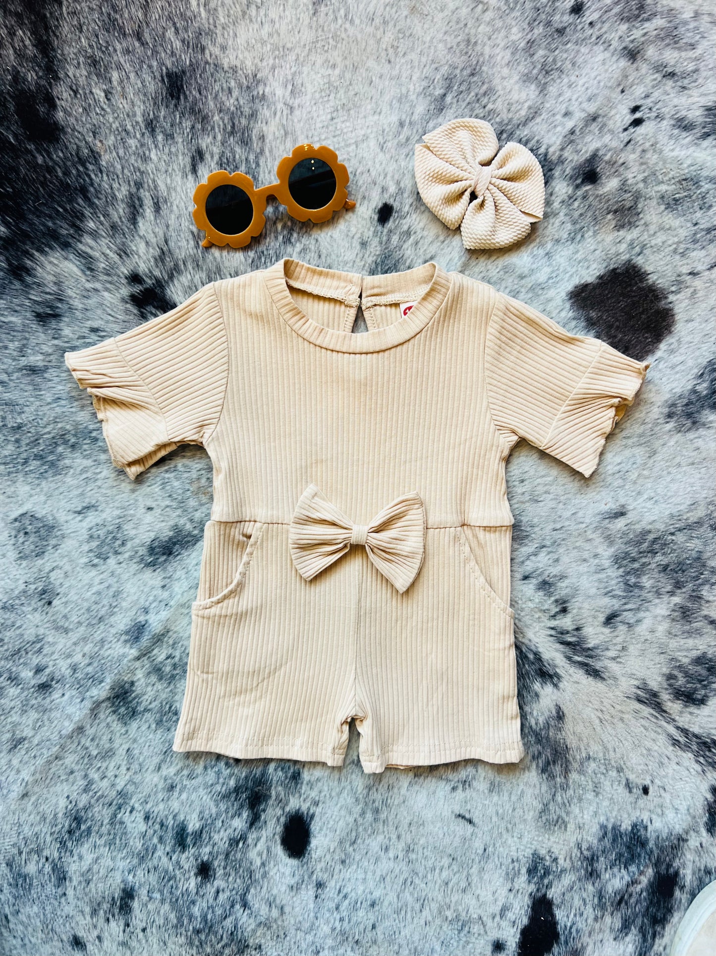 Sienna Ribbed Spring Romper