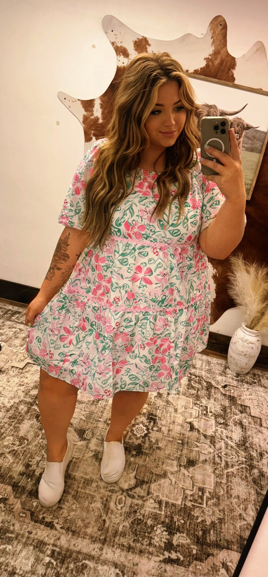 Curvy Floral Dress
