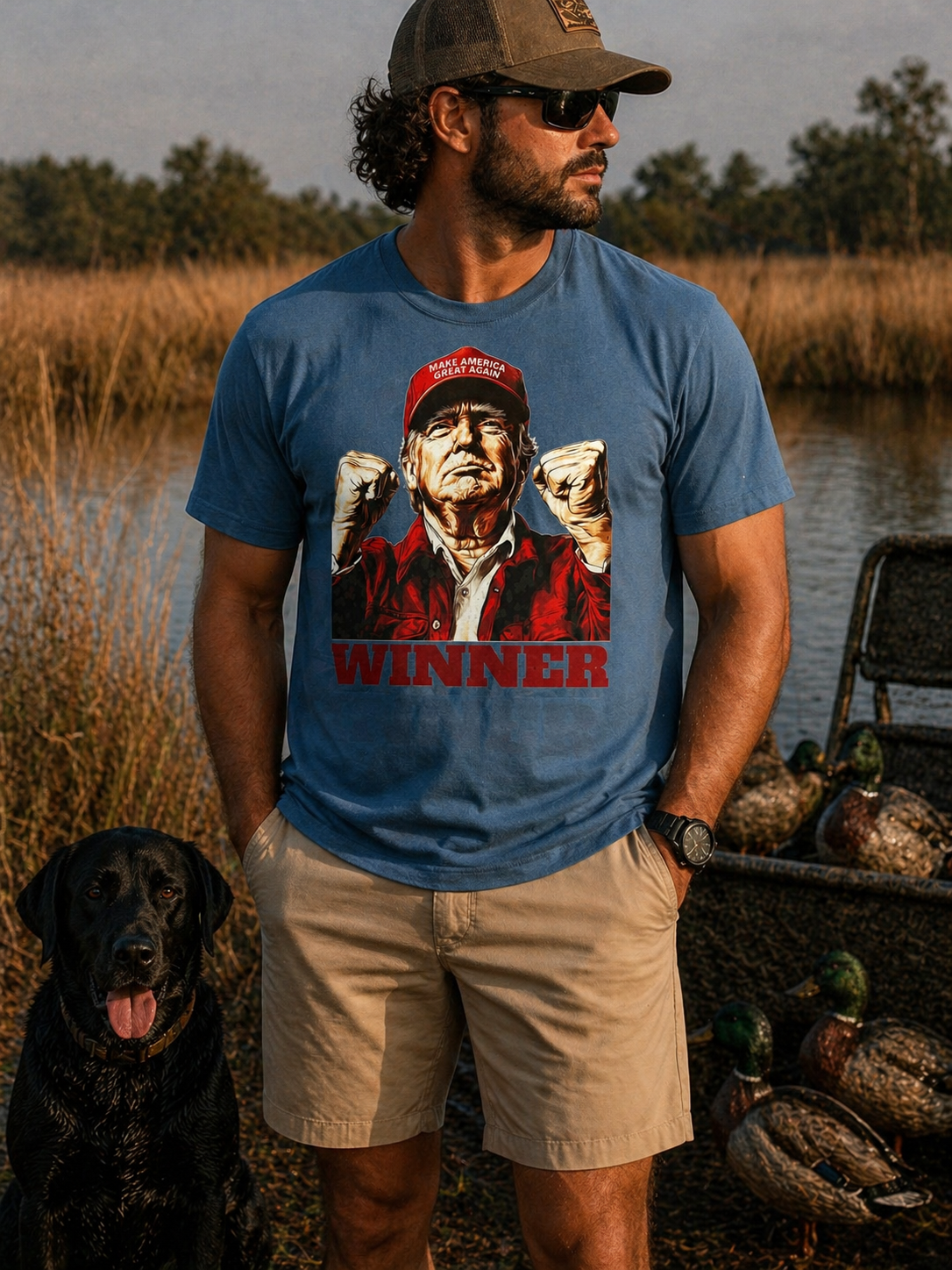 Men’s| TRUMP blue Tee
