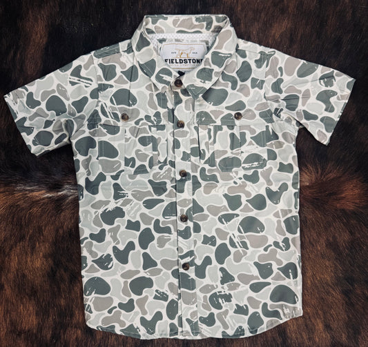 Marsh Camo Button Down