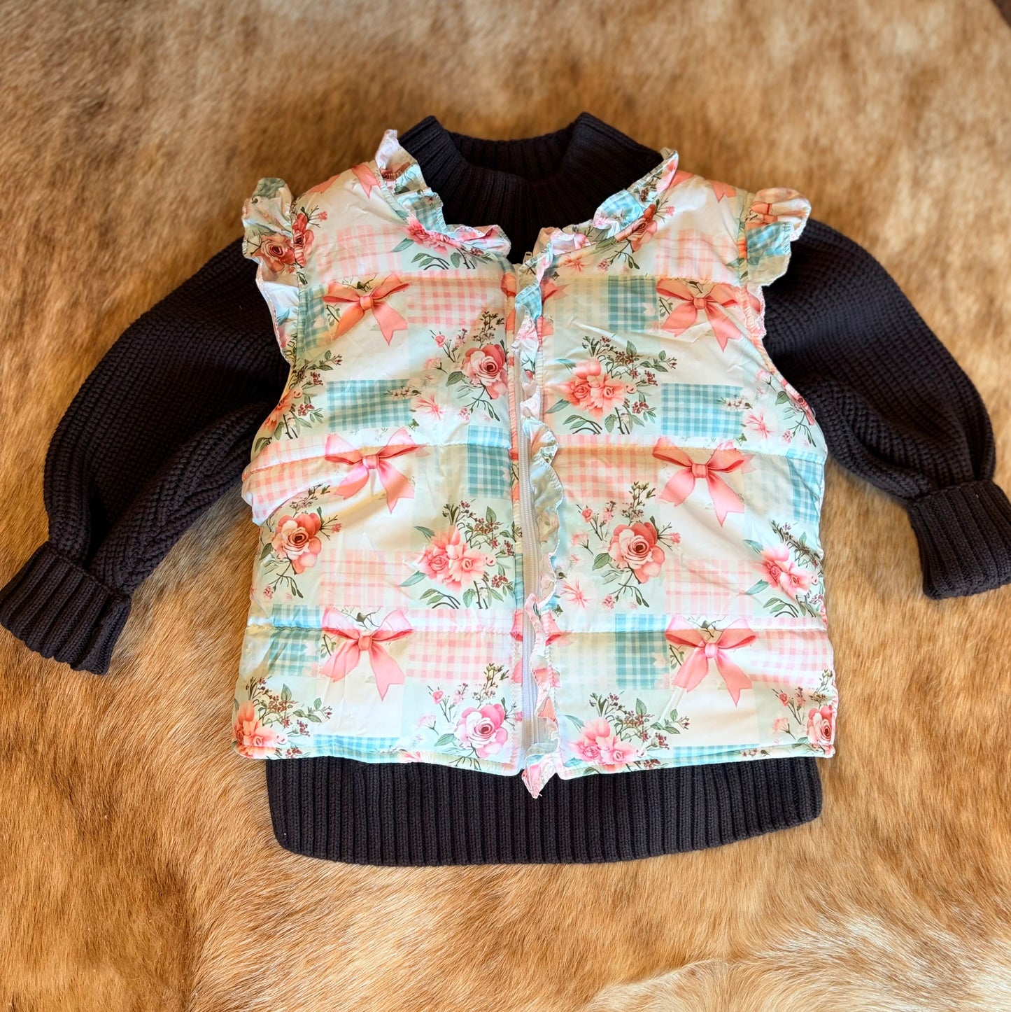 Patchwork & Bows Vest