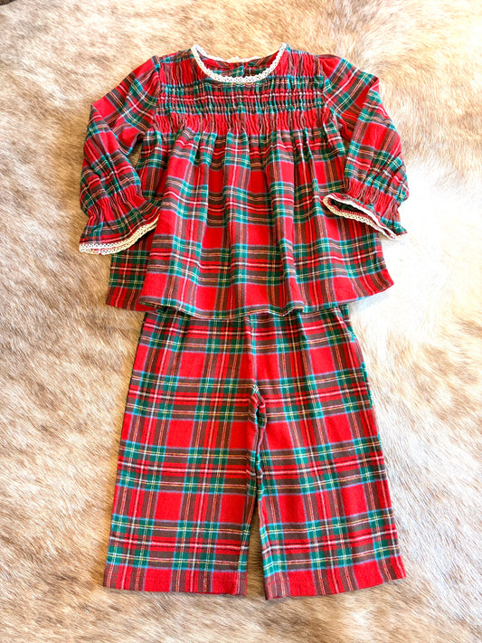 Plaid Pant set