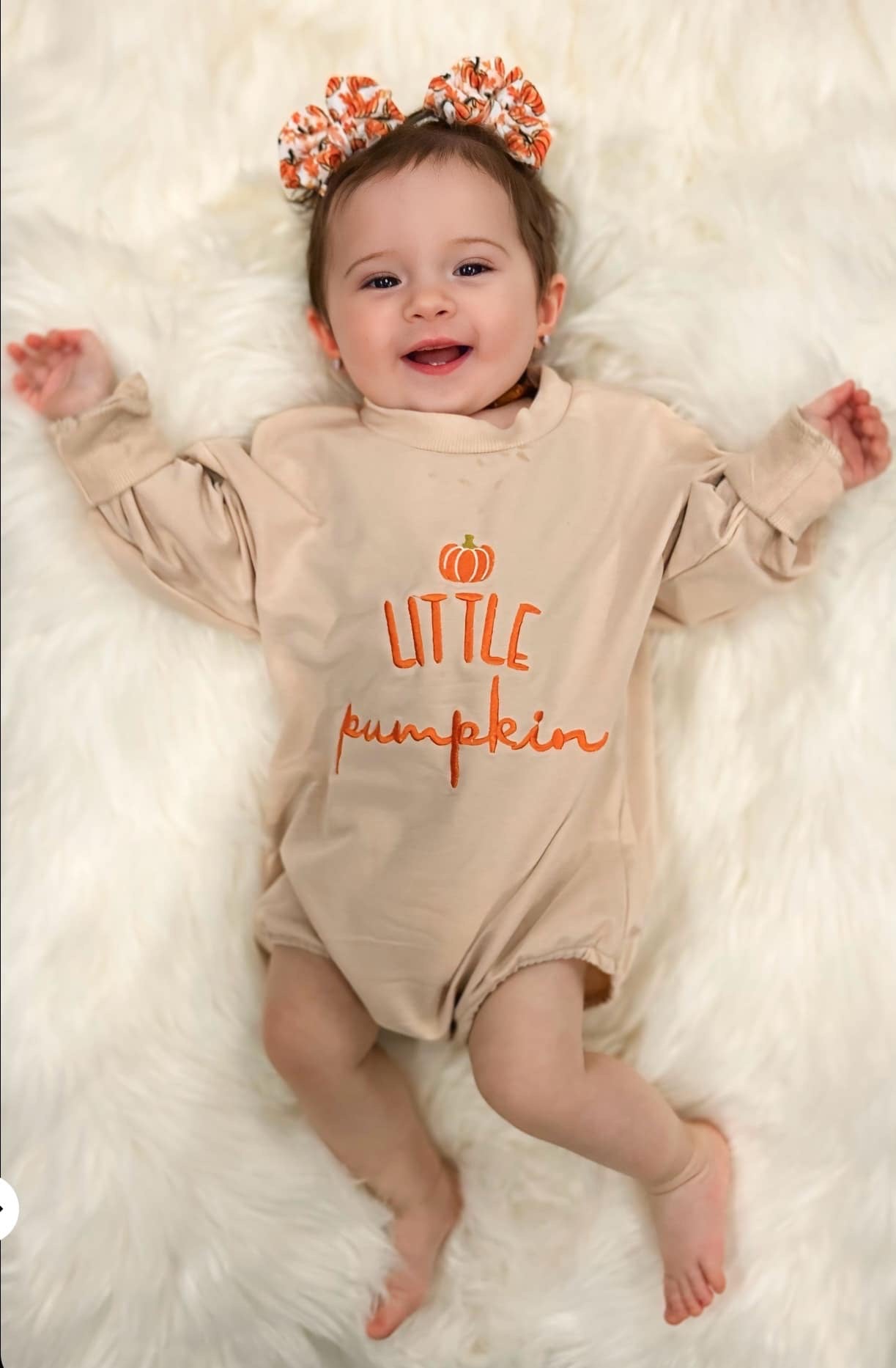 Little Pumpkin Bubble Romper