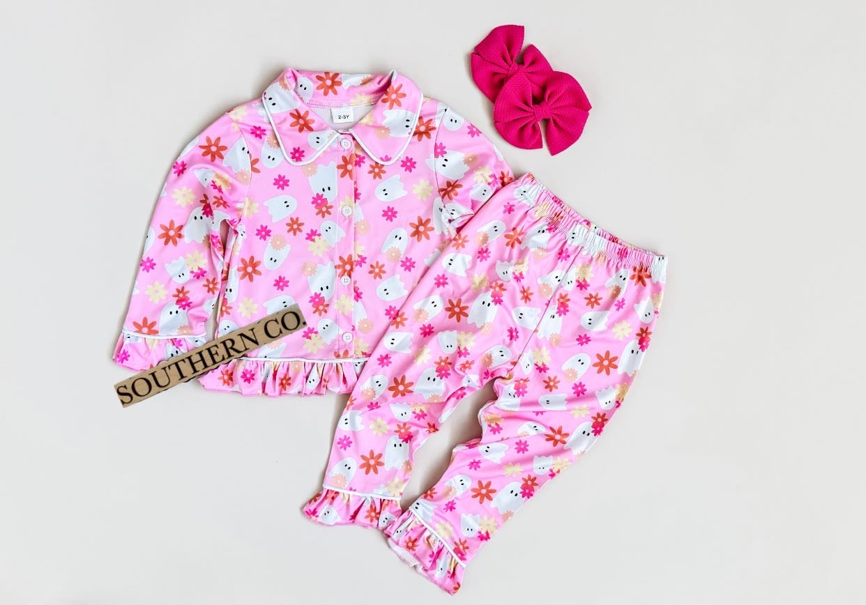 Spooky Pink Pj Set