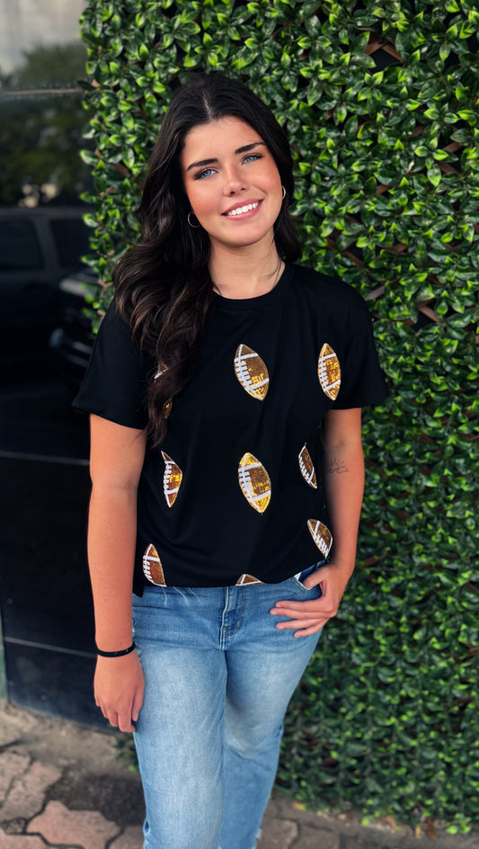 Sequin Football Top