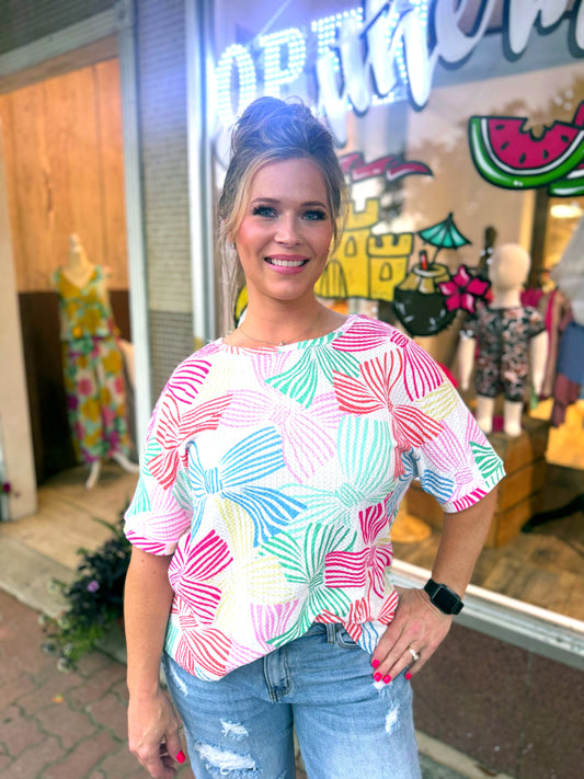 Bow Multicolor Top