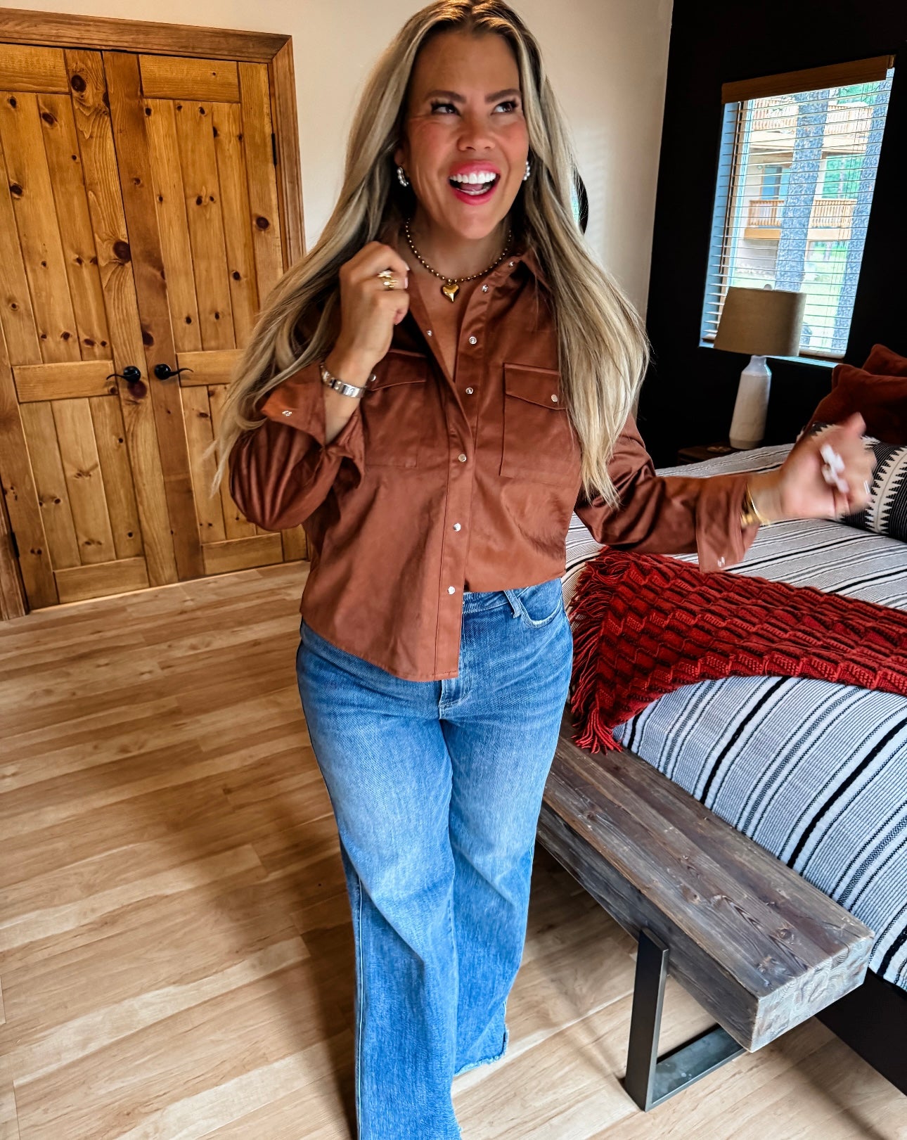 Sundown Suede Top