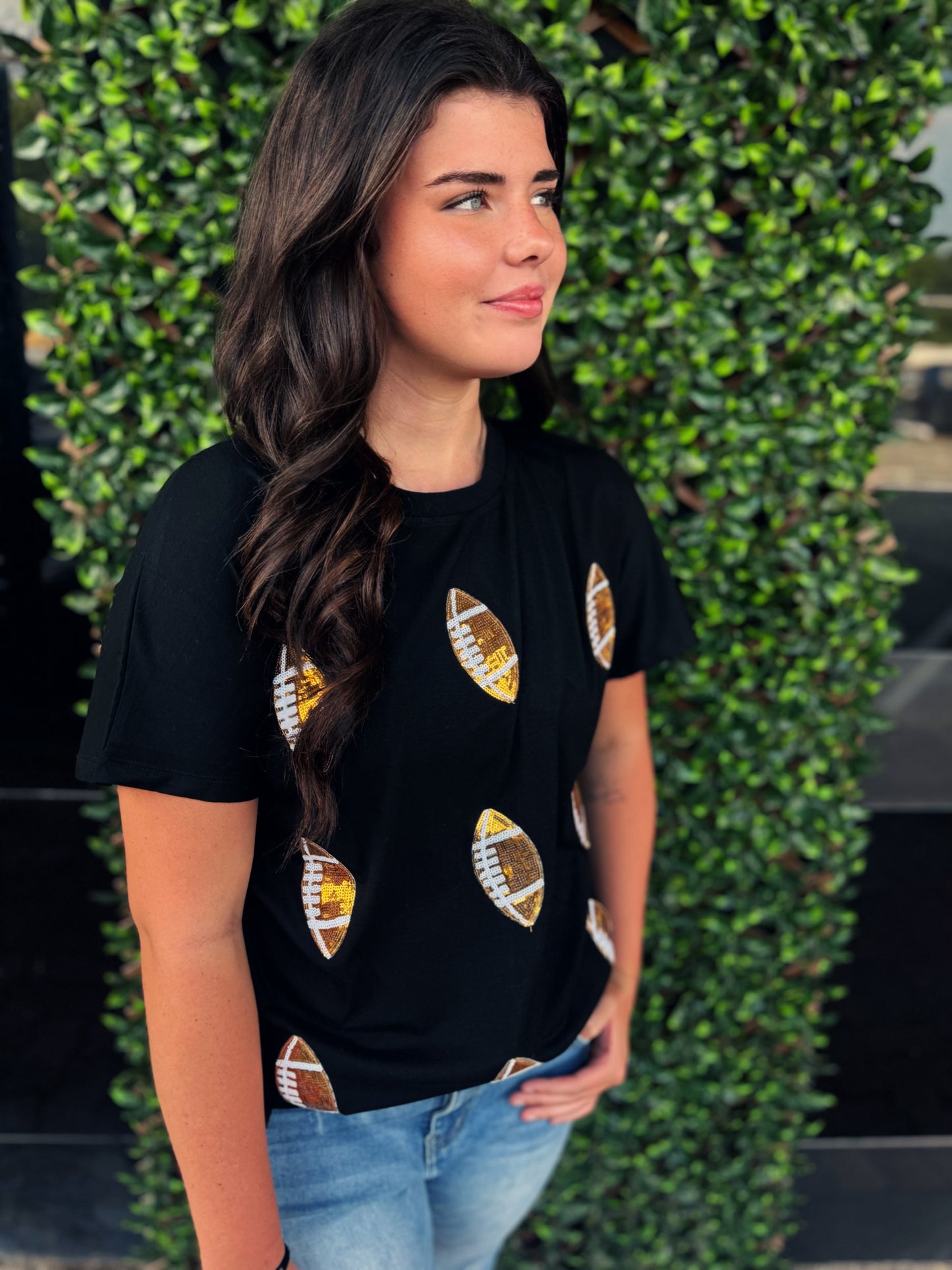 Sequin Football Top