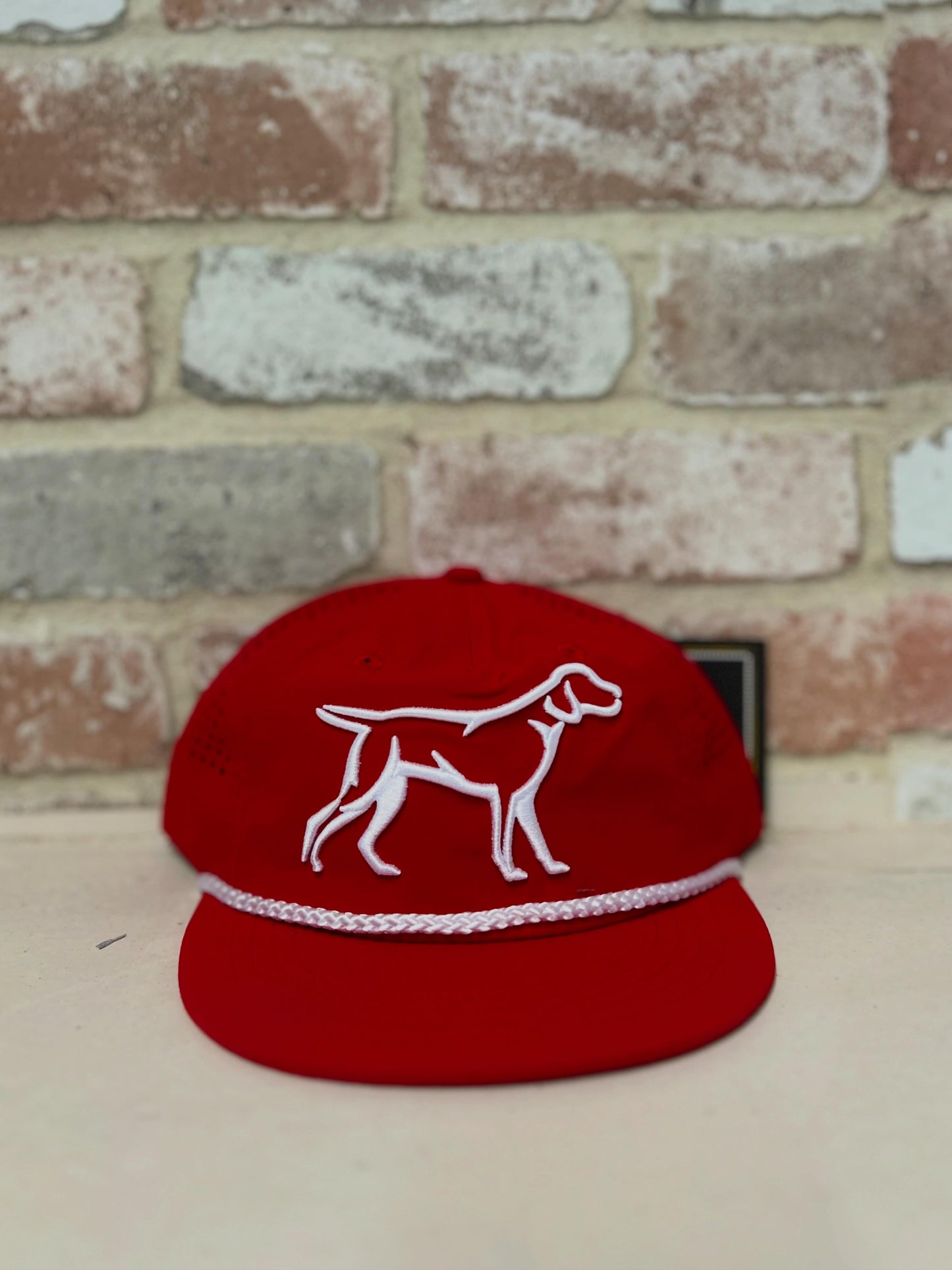 Boys| Red field stone dog hat