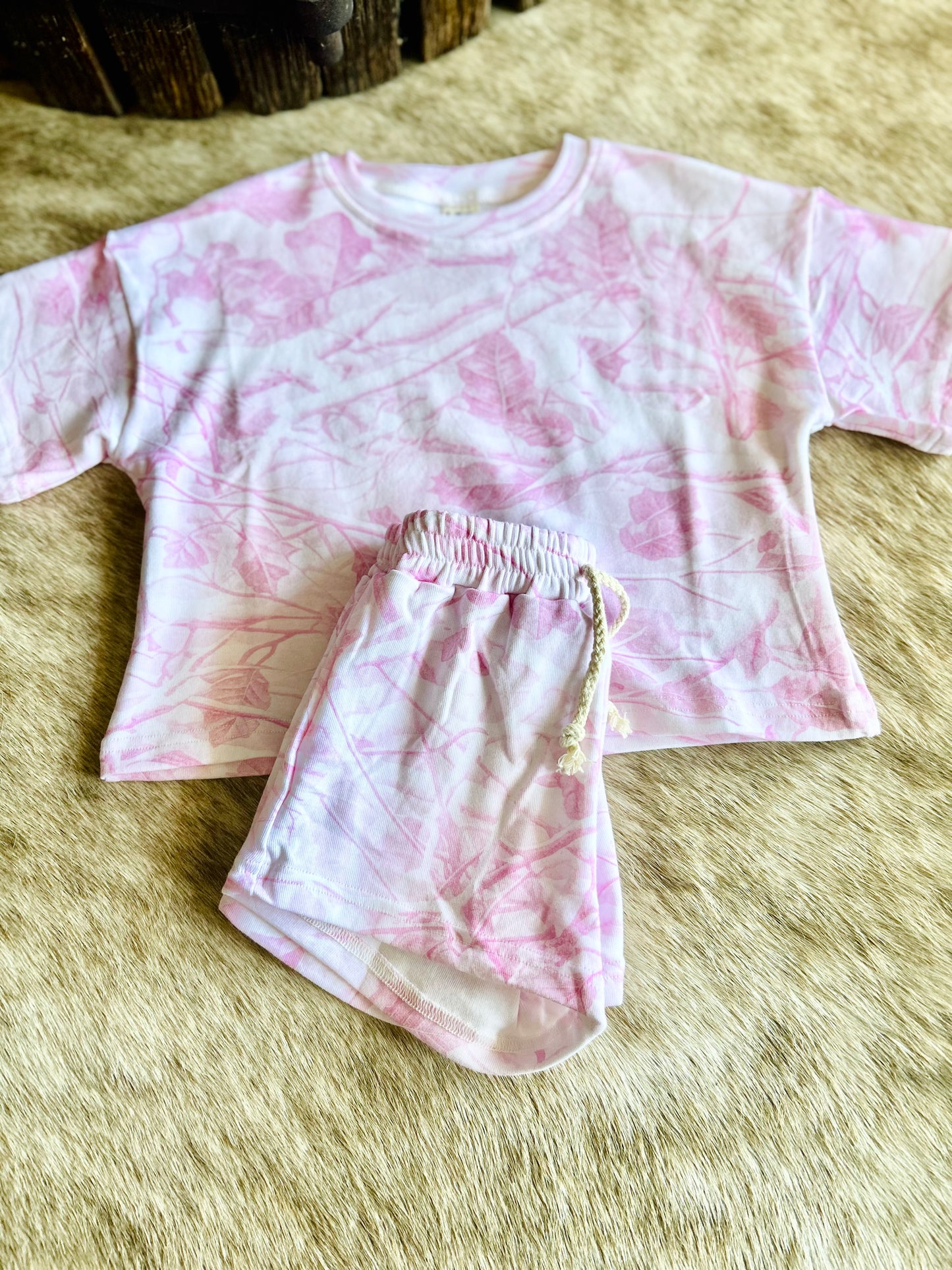 Shorts set| Pink Camo