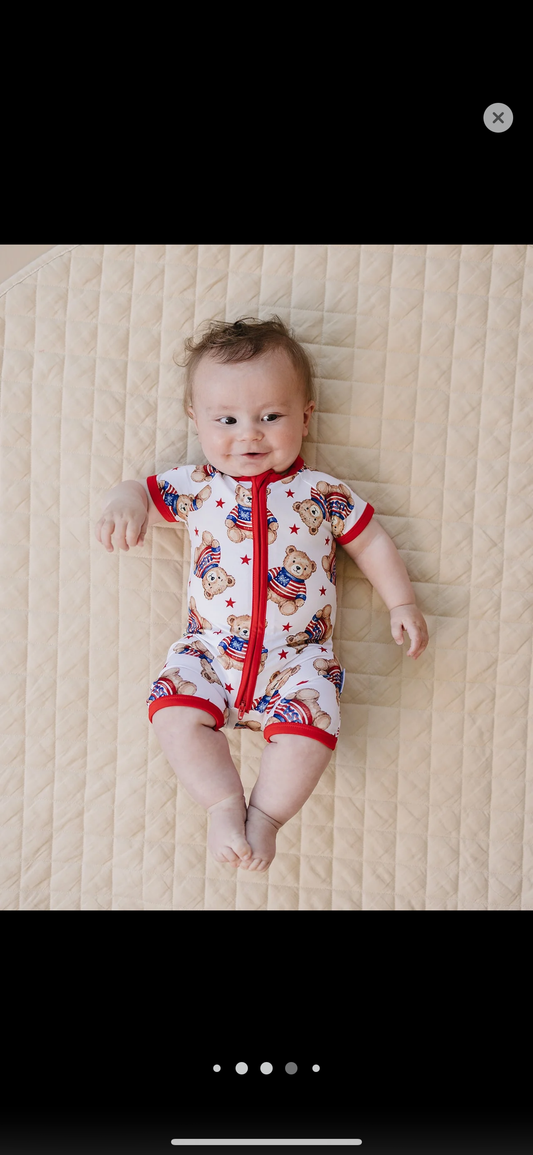 American Bear Bamboo Romper