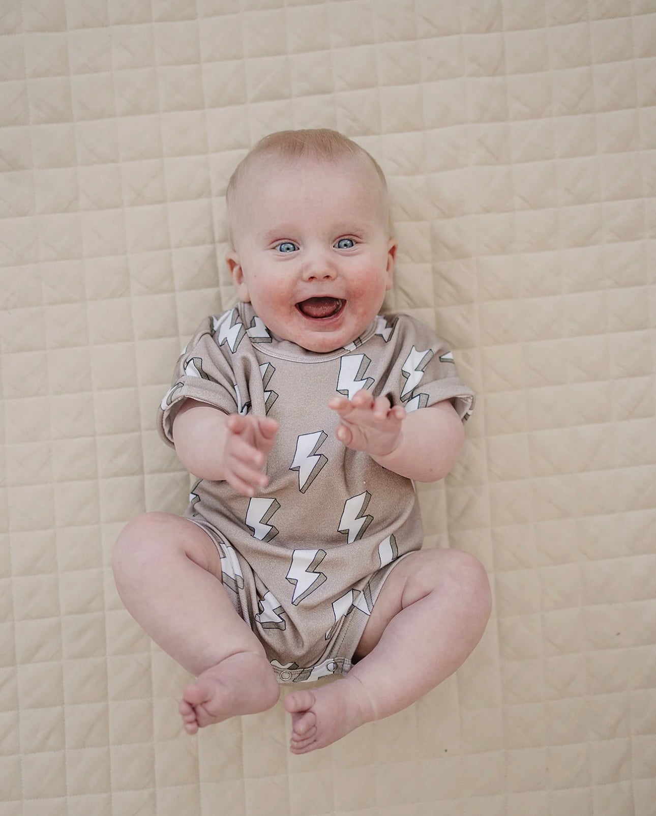 Beige Lightening Romper