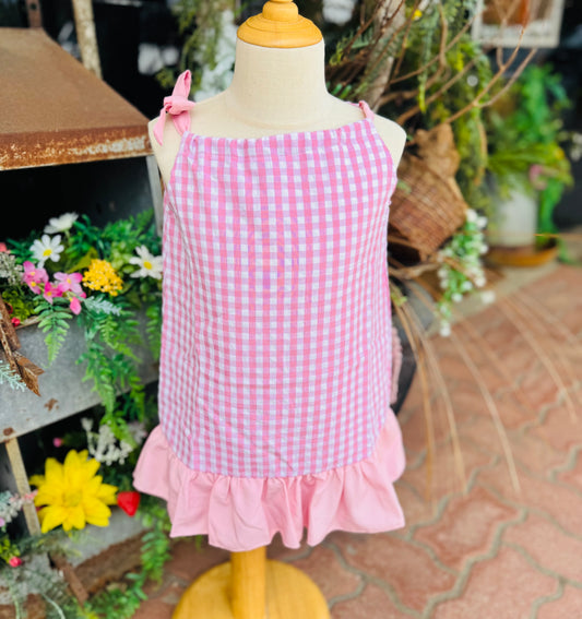 Pink Gingham Dress