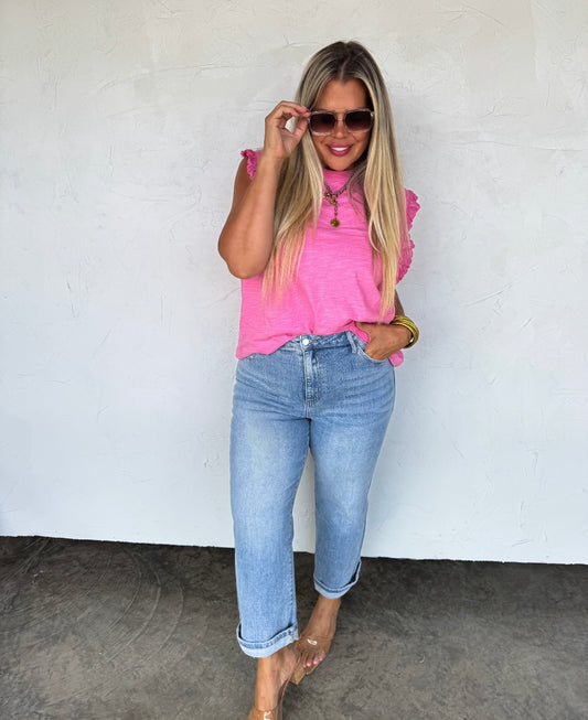 Alexie Straight Leg Cropped Jeans