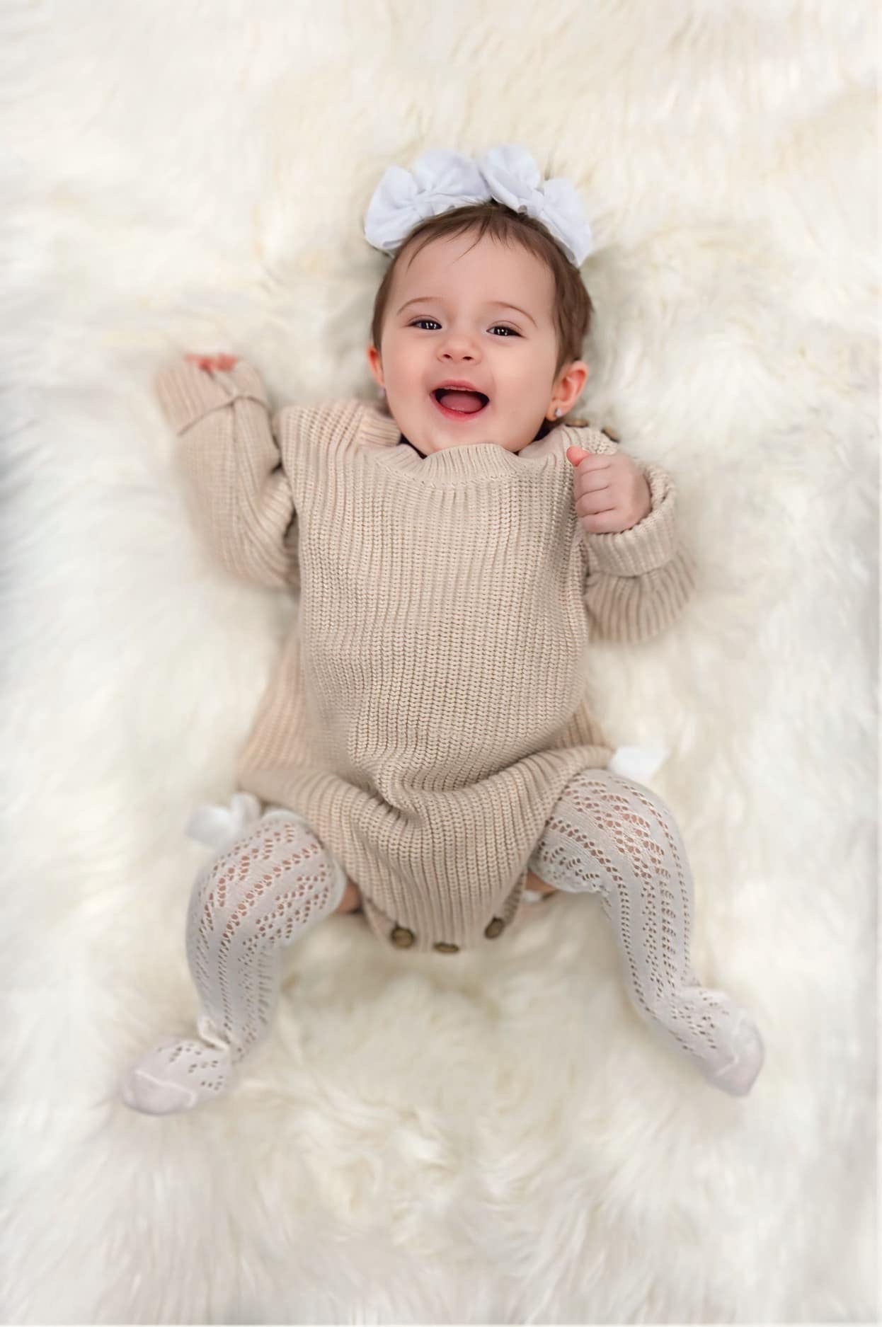 Knitted Long Sleeve Romper