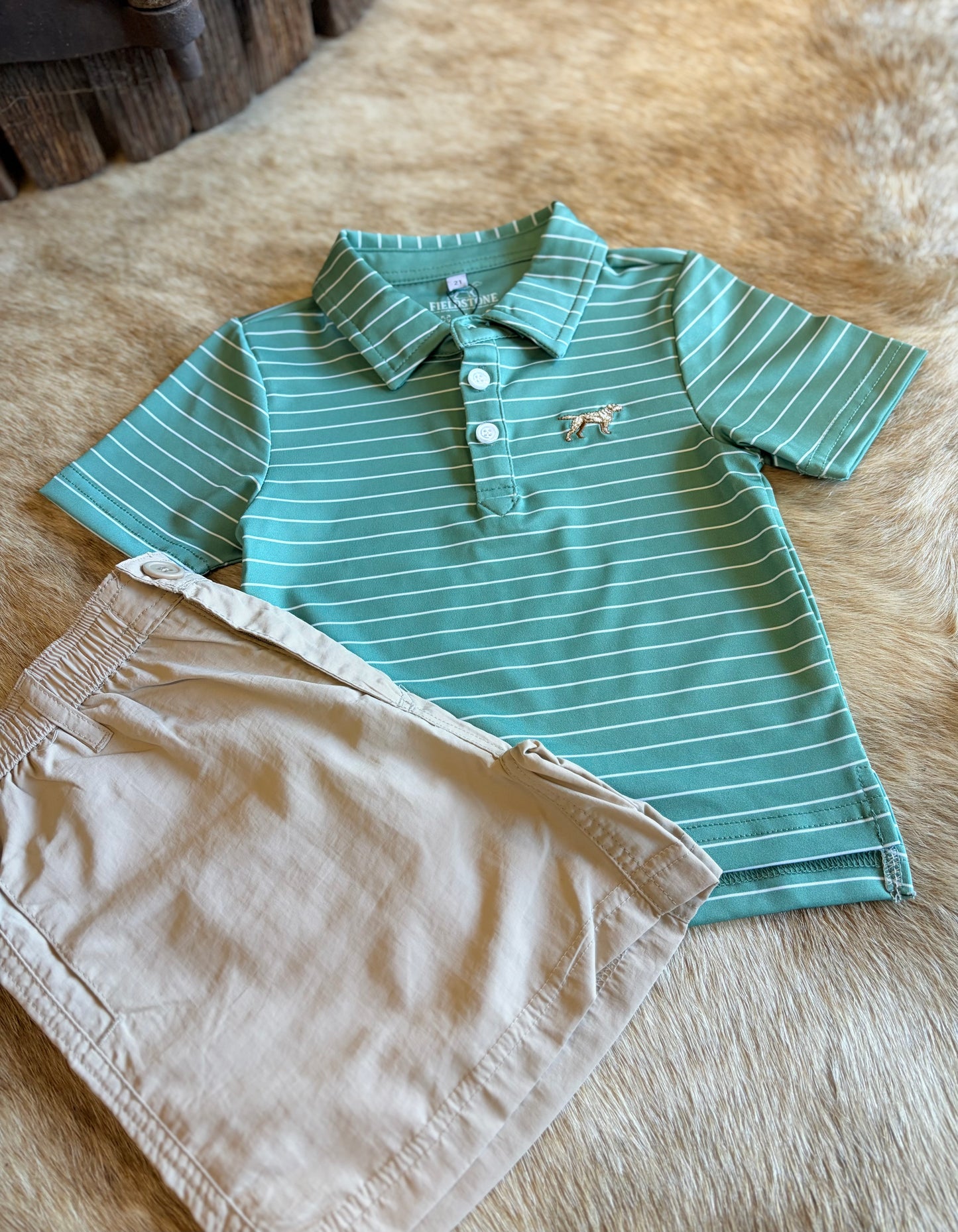 Boy| Green Clubhouse polo