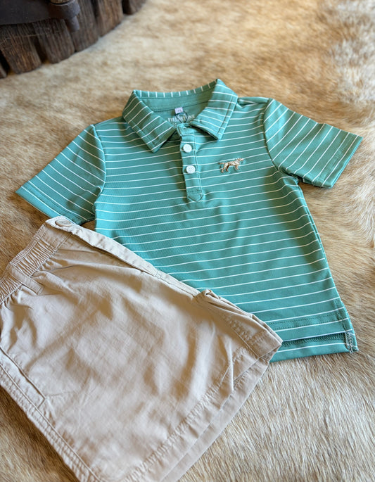 Boy| Green Clubhouse polo