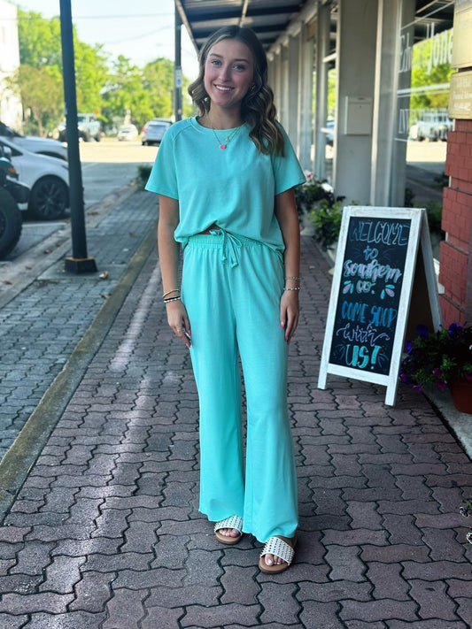 Blue Pants Set