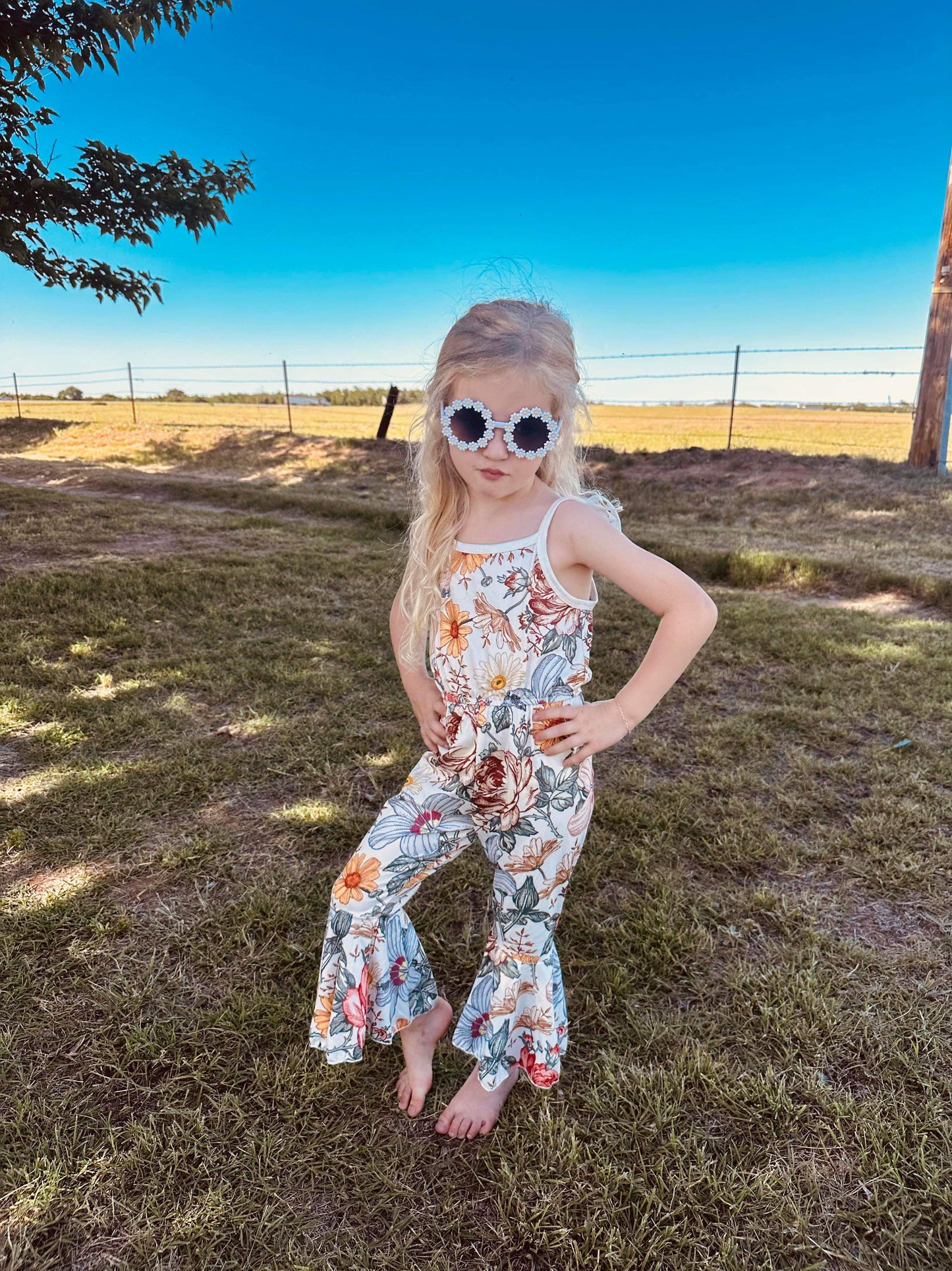 Floral Flared Jumpsuit