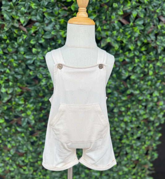 Ivory Summer Overalls
