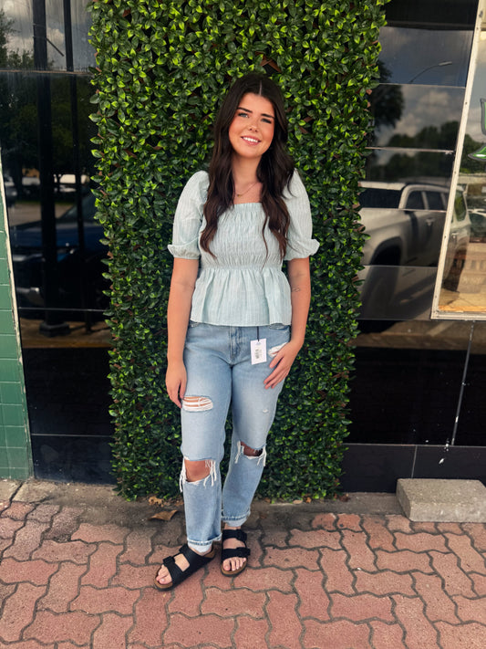 Maddie Smocked Top