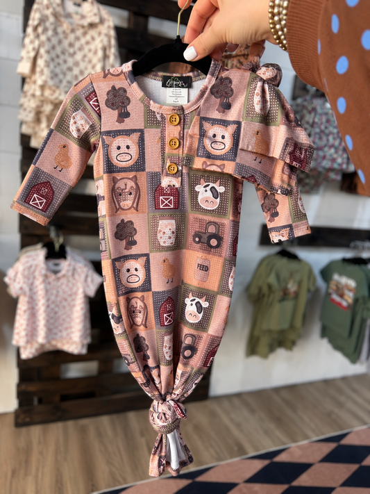 Patchwork Farm Knotted Gown