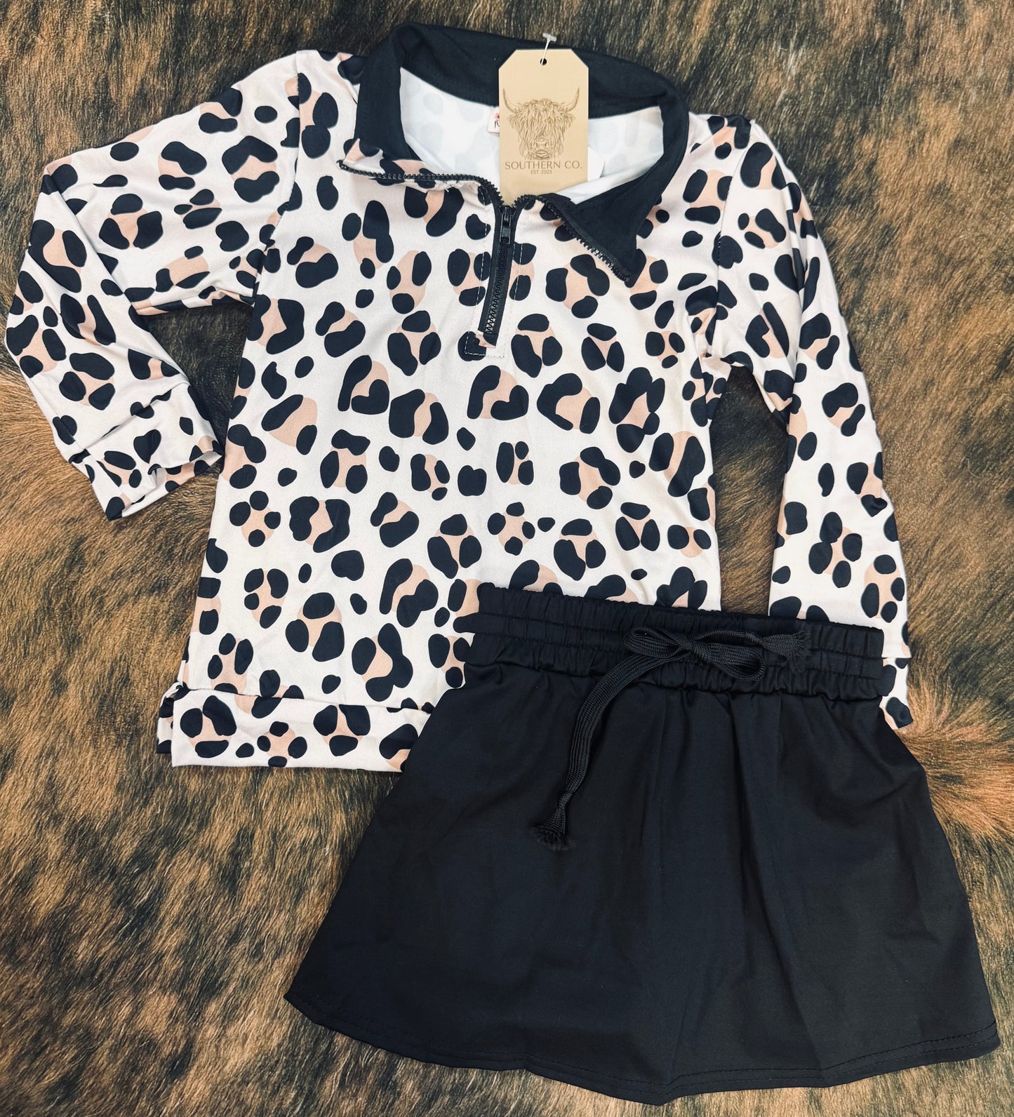 Cheetah Skort Set