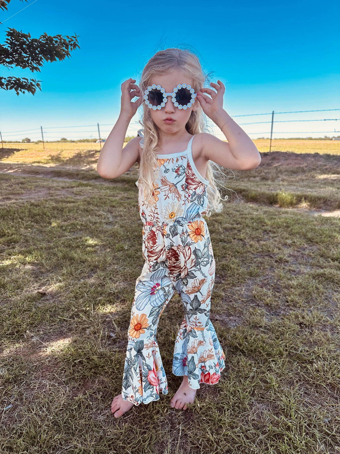 Floral Flared Jumpsuit