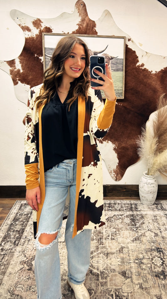 Cowhide Cardigan