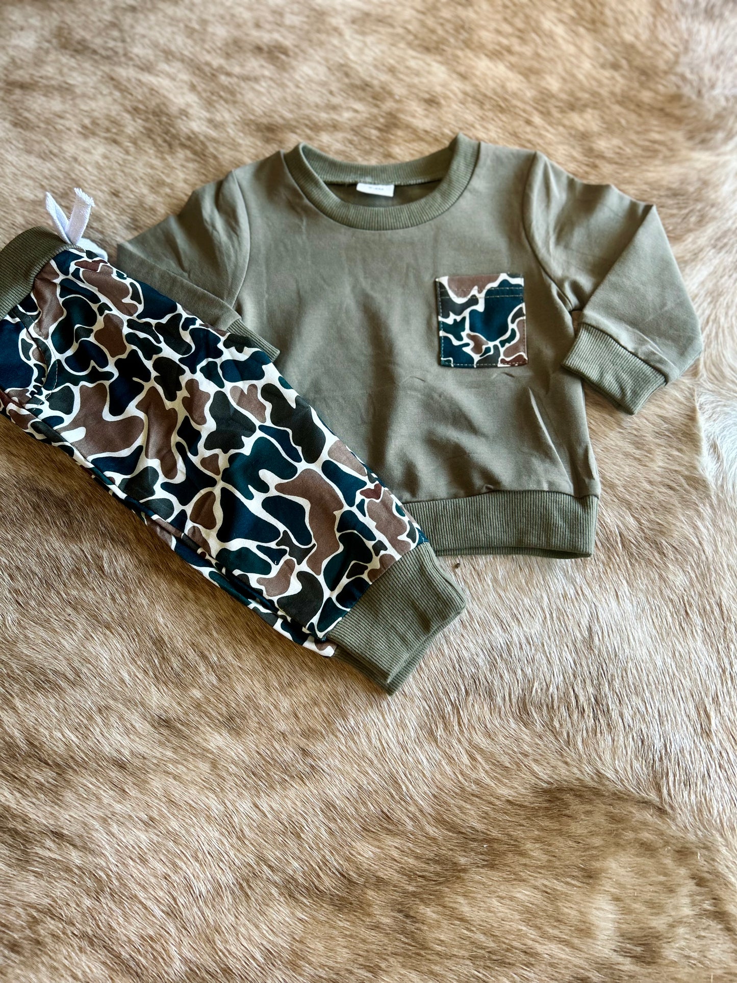 Sage camo Jogger set