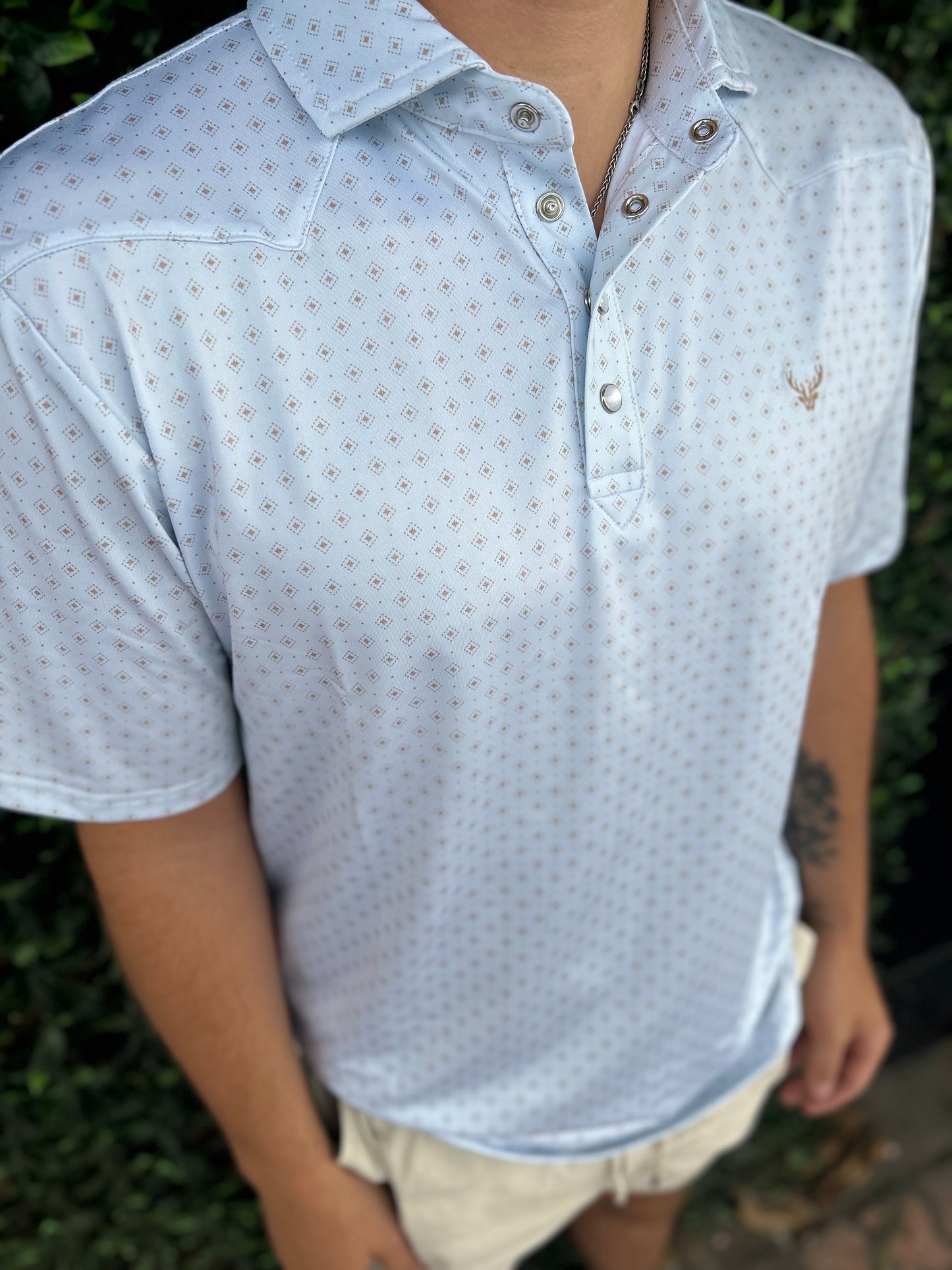 Mens| light blue mesa polo