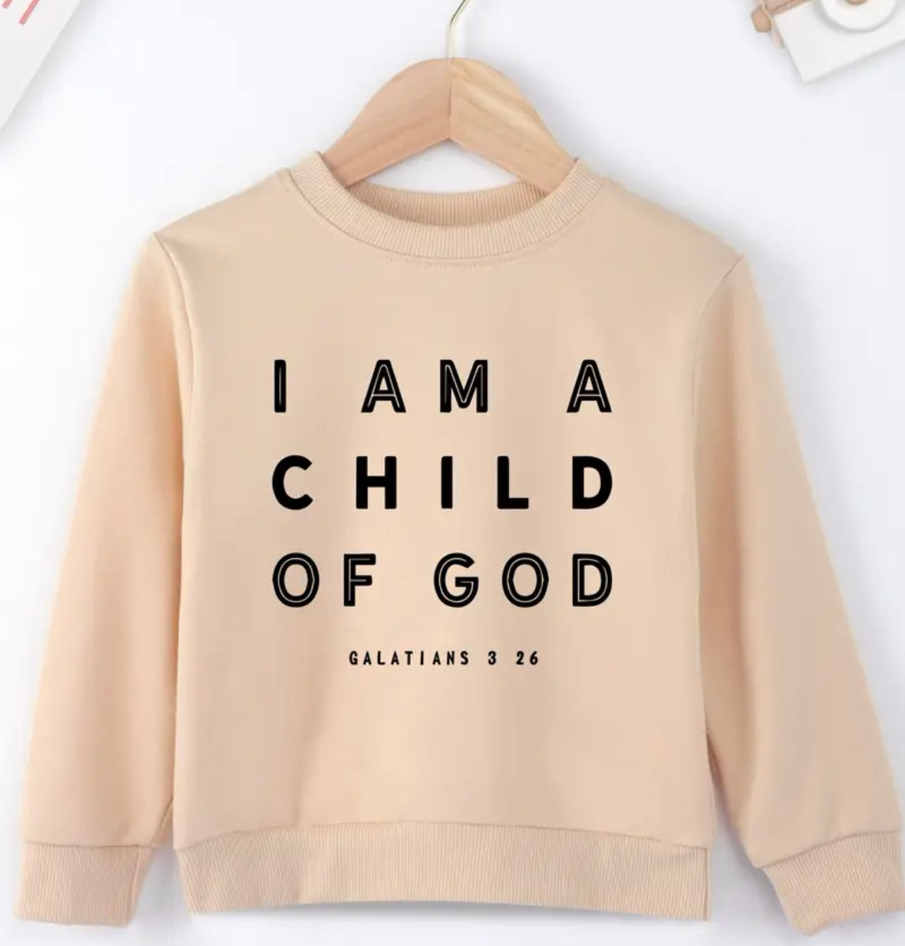 Khaki I Am A Child of God Sweatshirt