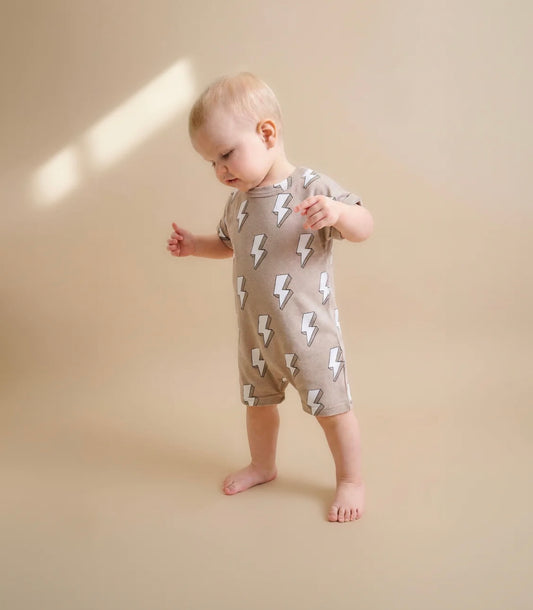 Beige Lightening Romper