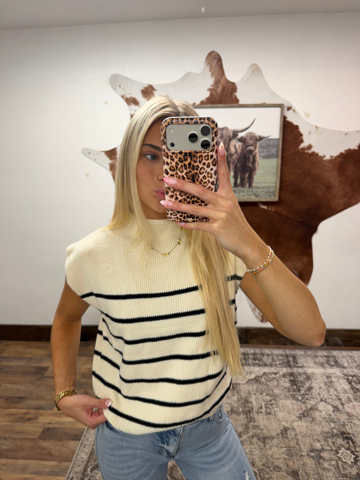 Cream Rowan Top