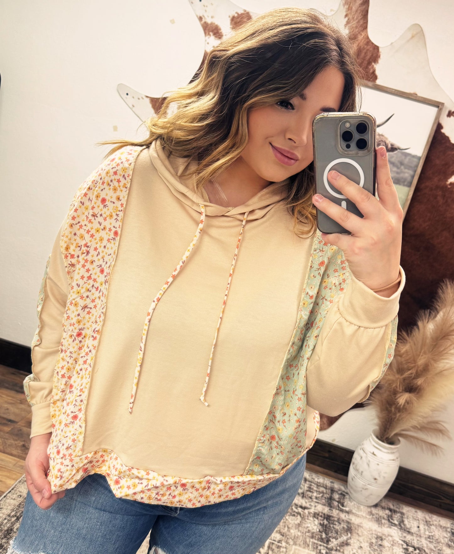 Curvy Sadie Bloom Hoodie
