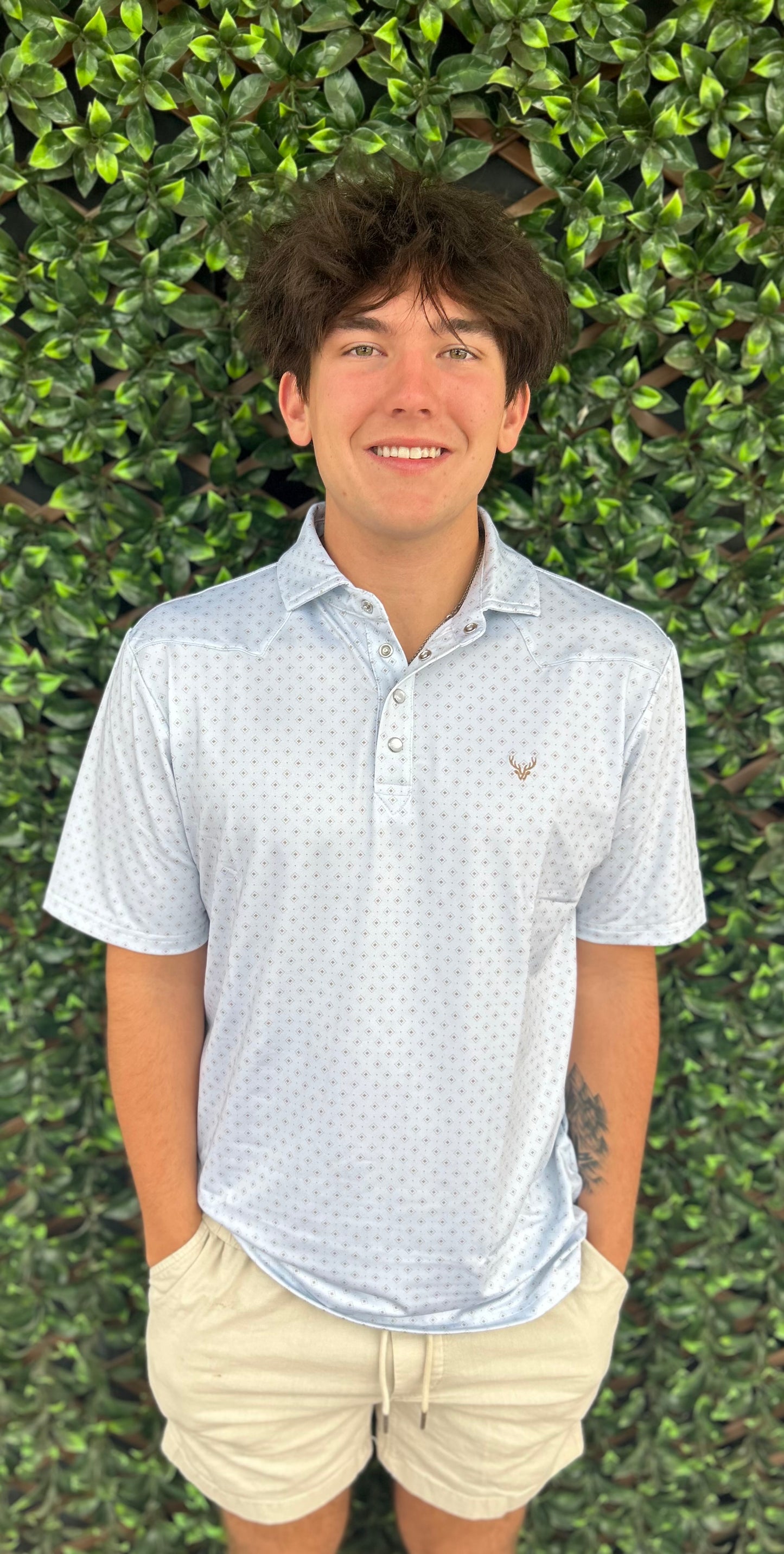 Mens| light blue mesa polo