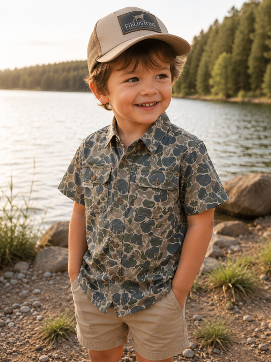Backwoods Camo Button down