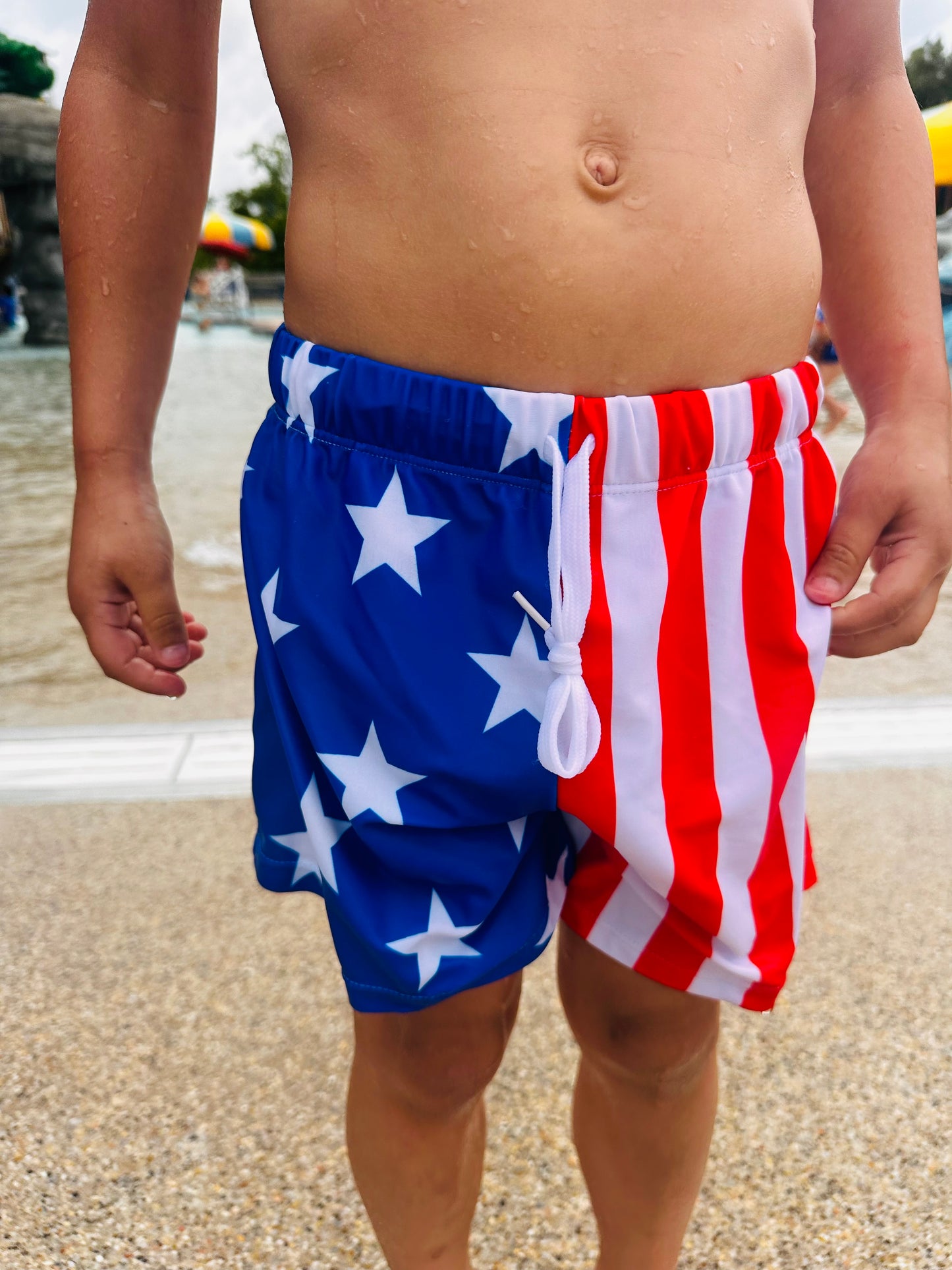 Boy American Flag Trunks