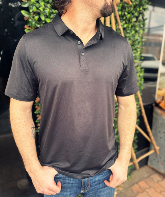 Mens Black Polo