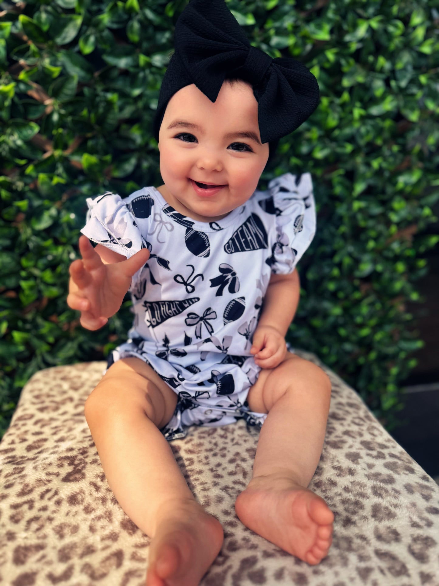 Go Team Black Romper