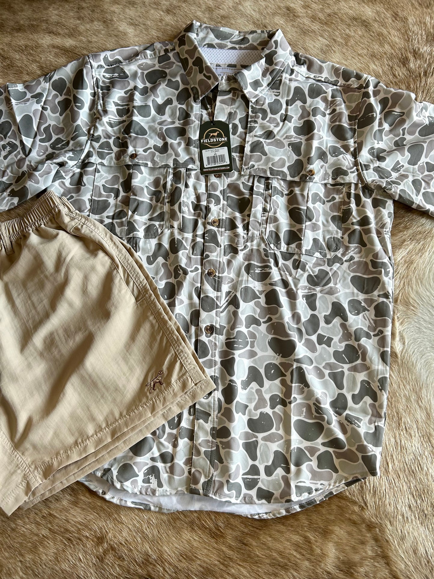 WATERFOWL  Camo Button Up